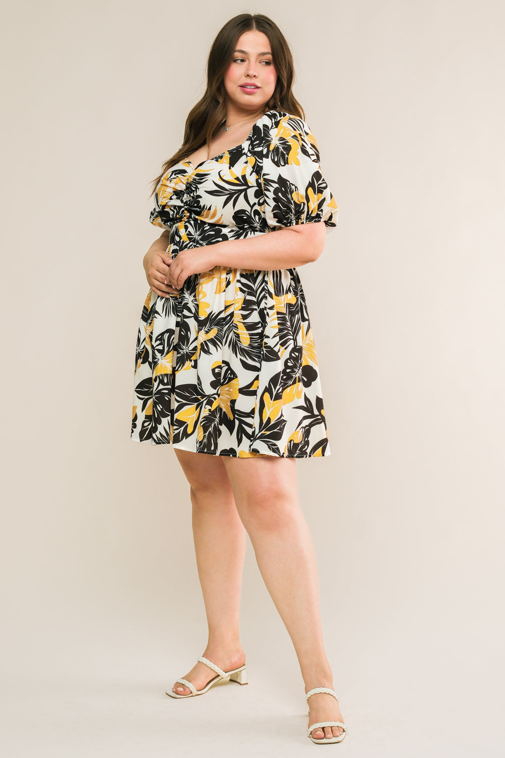 LEAD THE WAY WOVEN MINI DRESS Flying Tomato